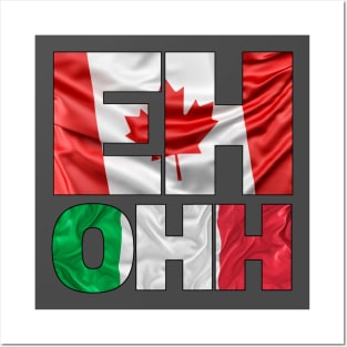 Italo Canadian - National Flags Posters and Art